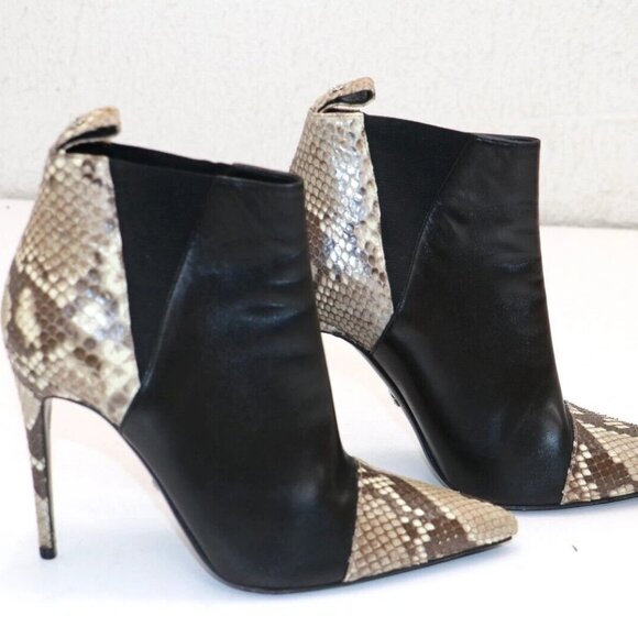 Gucci Daisy Python Cap Toe Heel Ankle Bootie Womens EU 37 US 6 - Picture 1 of 16